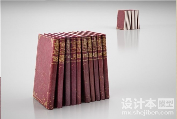书3d模型下载