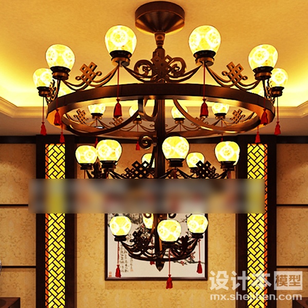 吸顶灯3d模型下载