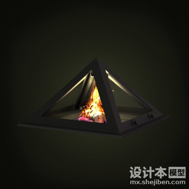 壁炉3d模型下载