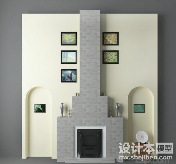 背景墙3d模型下载