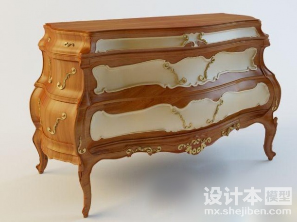玄关厅柜3d模型下载