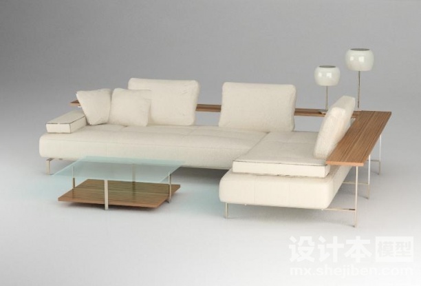 多人沙发3d模型下载
