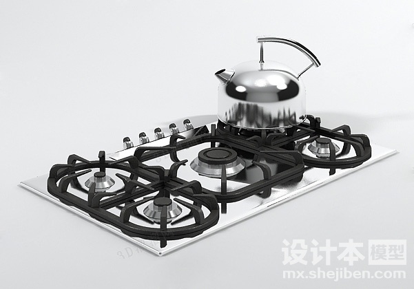 燃气灶3d模型下载
