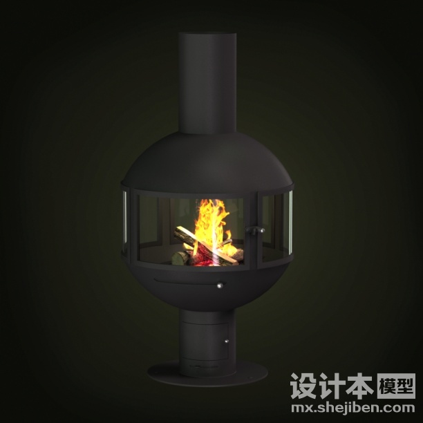 壁炉3d模型下载