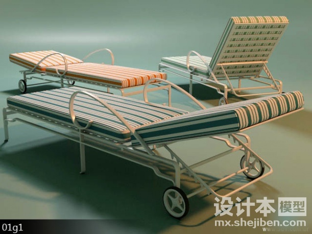躺椅3d模型下载