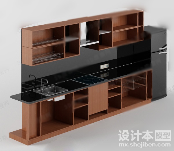 橱柜3d模型下载
