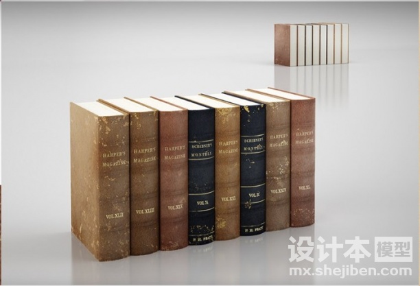 书3d模型下载