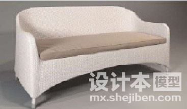双人沙发3d模型下载