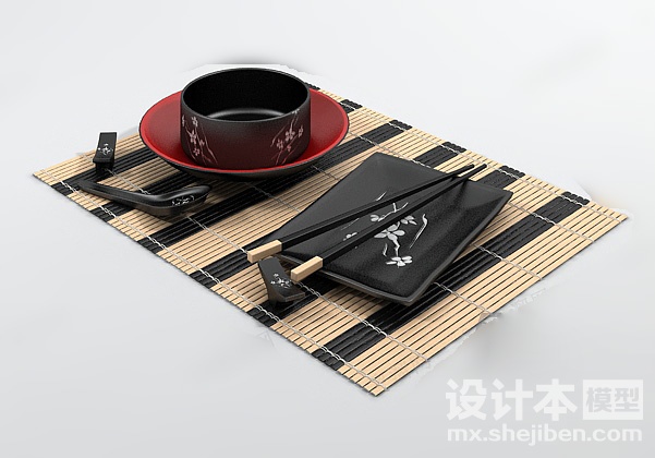 餐具3d模型下载