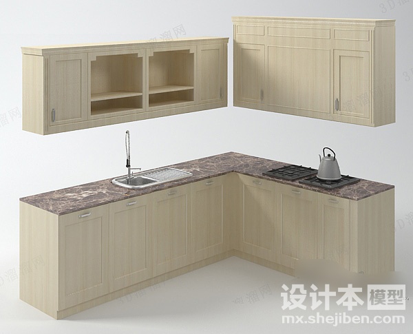 橱柜3d模型下载
