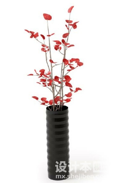 盆栽植物3d模型下载