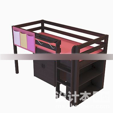 儿童床3d模型下载
