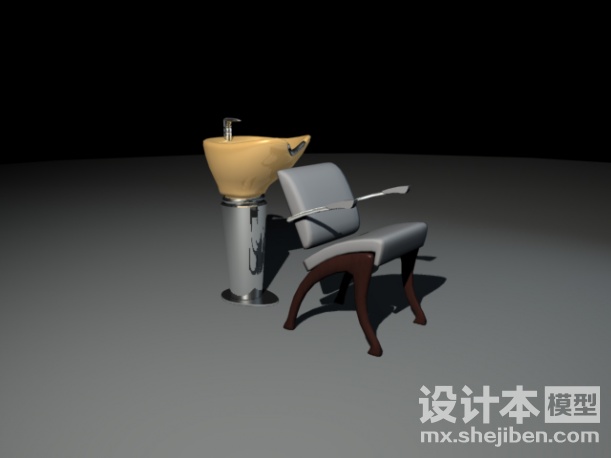 洗头椅3d模型下载