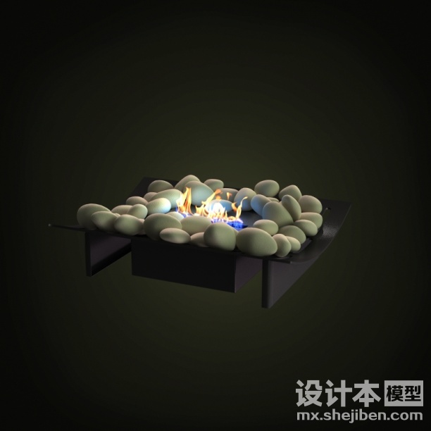 壁炉3d模型下载