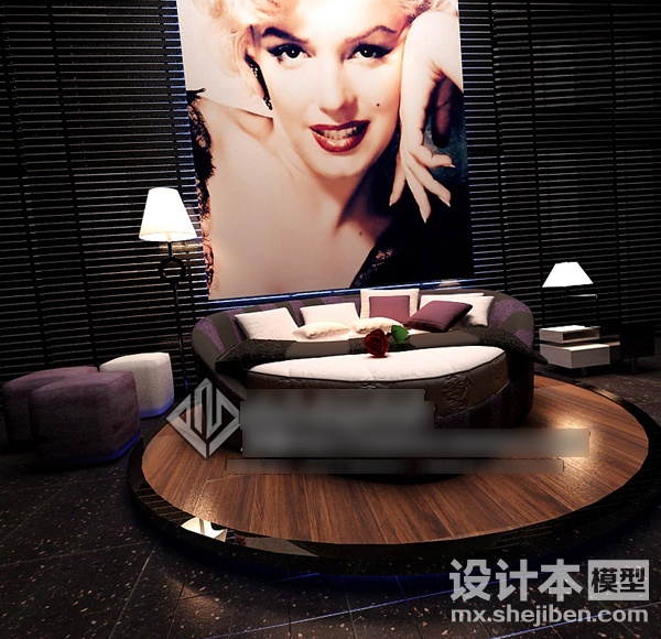 床3d模型下载