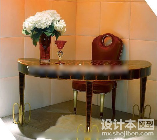 书桌3d模型下载