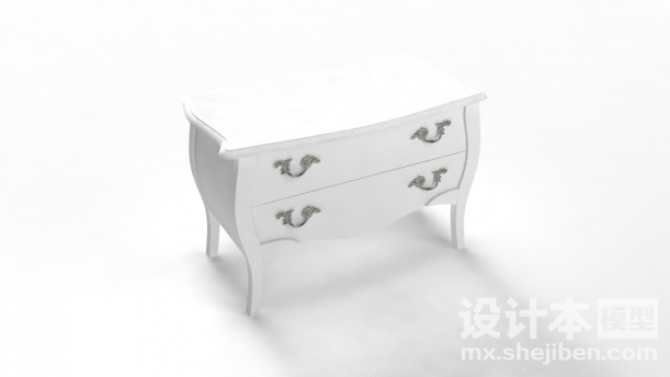 床头柜3d模型下载