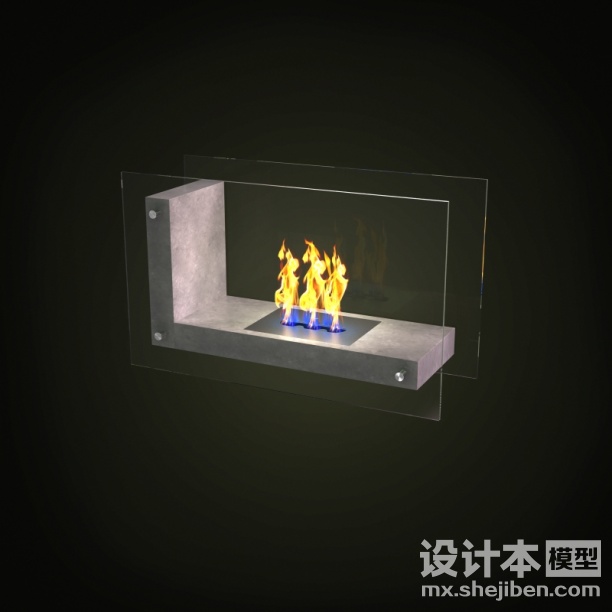壁炉3d模型下载