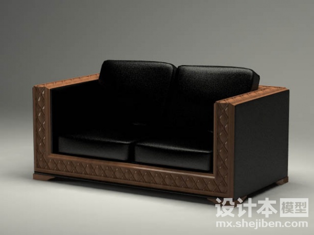 双人沙发3d模型下载