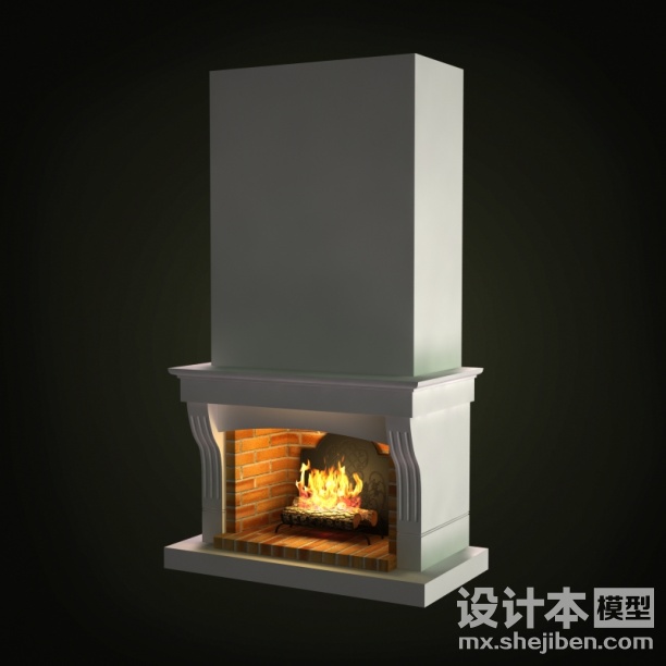 壁炉3d模型下载
