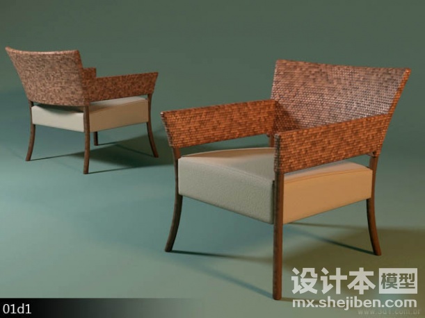休闲椅3d模型下载