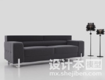 双人沙发3d模型下载