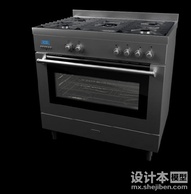 电烤箱3d模型下载