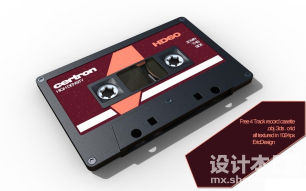 磁带3d模型下载
