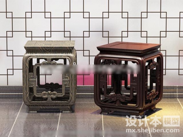 凳子3d模型下载