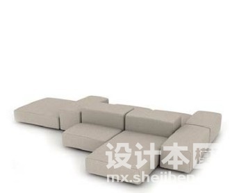 多人沙发3d模型下载