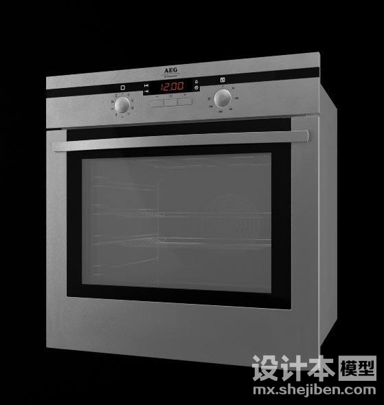 电烤箱3d模型下载