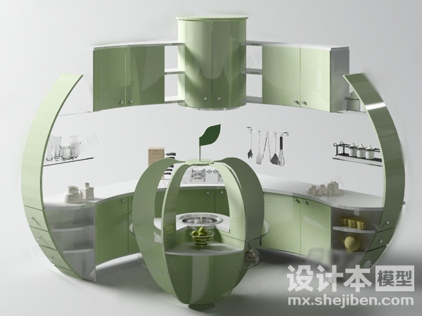 橱柜3d模型下载