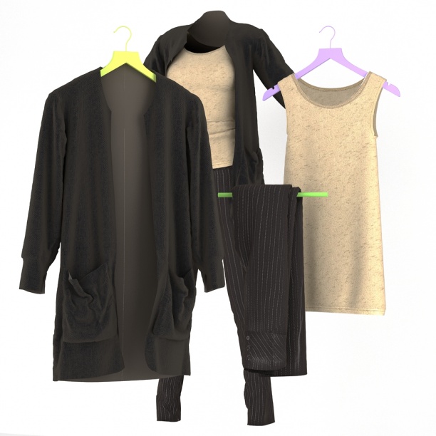 服装3d模型下载