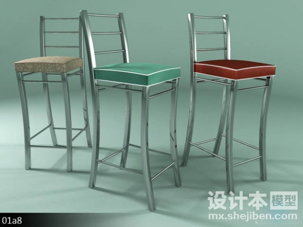 吧台椅3d模型下载