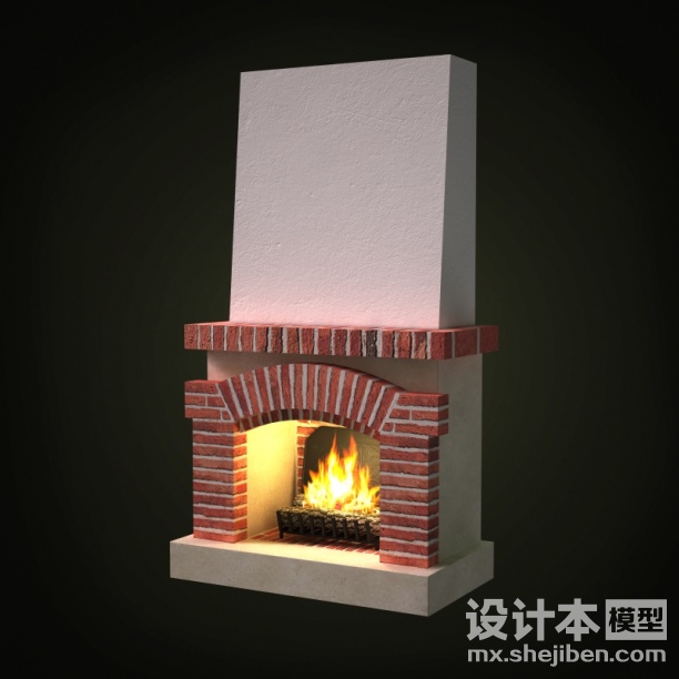 壁炉3d模型下载