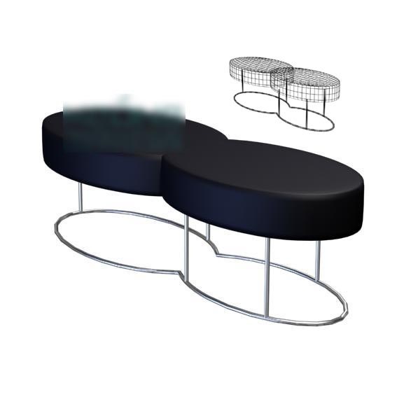 沙发凳3d模型下载