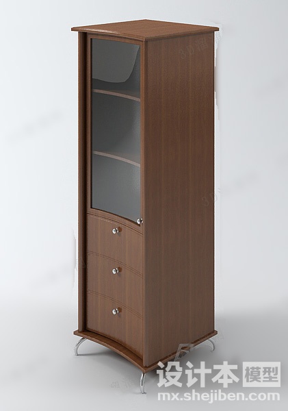 酒柜3d模型下载