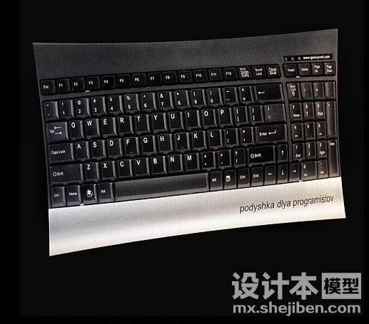 键盘创意靠枕抱枕3d模型下载