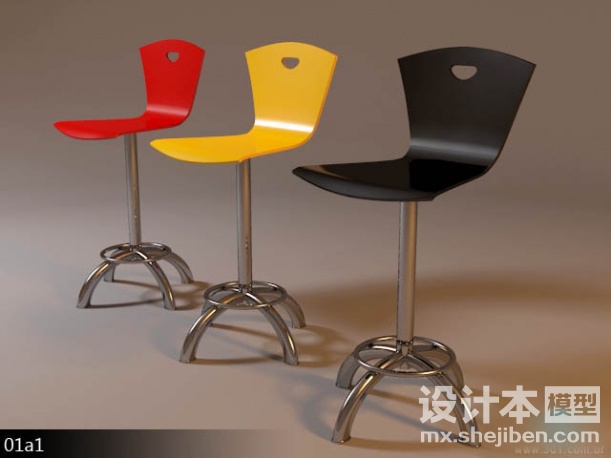 吧台椅3d模型下载