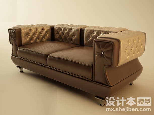 双人沙发3d模型下载