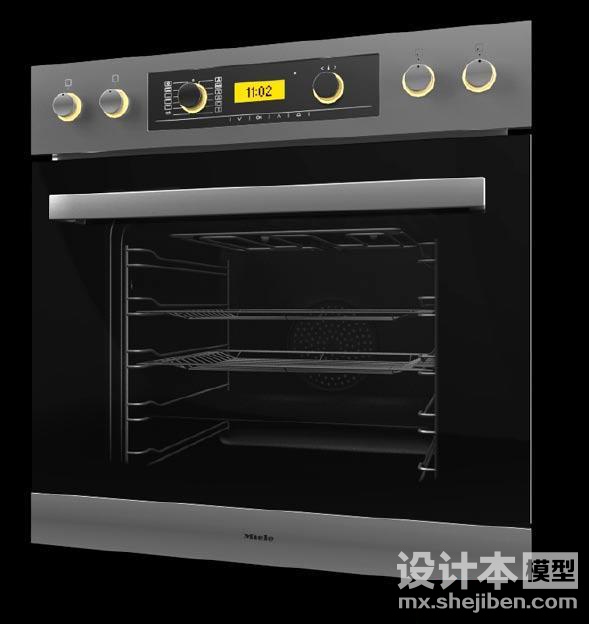 电烤箱3d模型下载
