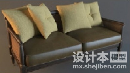 双人沙发3d模型下载