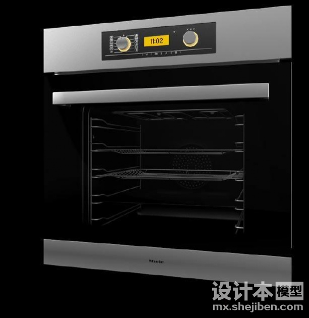 电烤箱3d模型下载