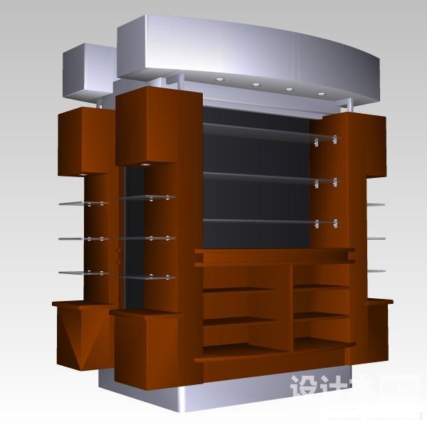 商业展台3d模型下载