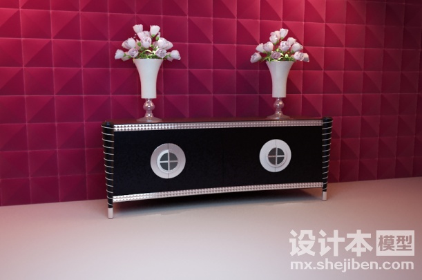 玄关厅柜3d模型下载