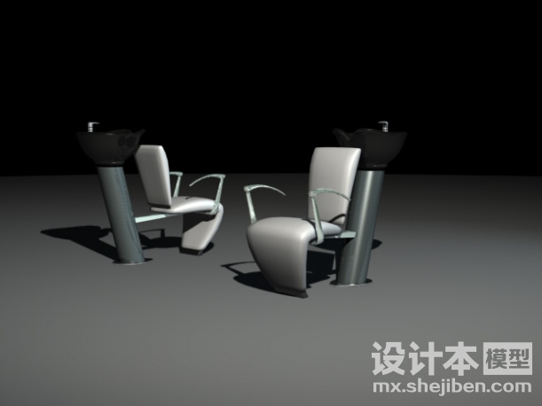 洗头椅3d模型下载