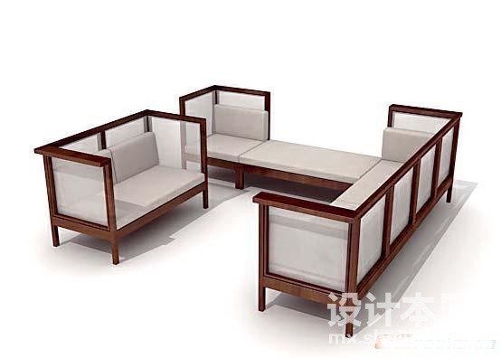 组合沙发3d模型下载
