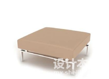 沙发凳3d模型下载