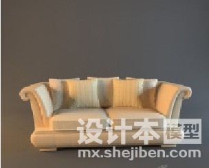 双人沙发3d模型下载