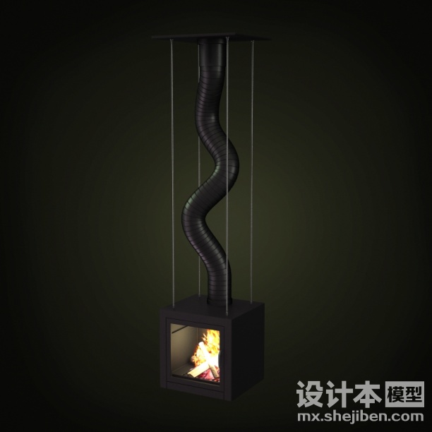 壁炉3d模型下载